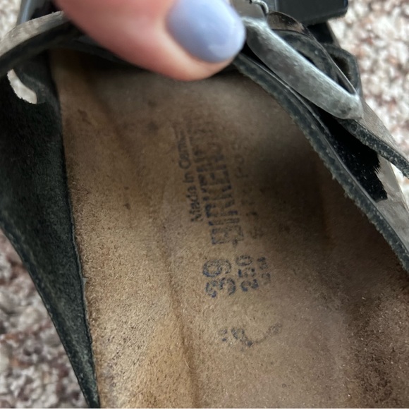 Birkenstock Arizona Women’s Black Double Buckle Sandals Size EU 39 Size 8.5 - Picture 9 of 10